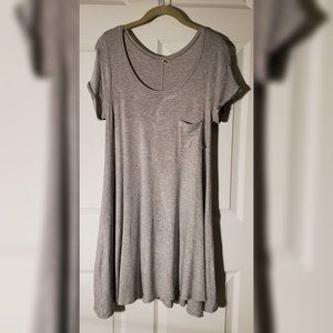 Gray t-shirt dress